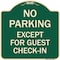Signmission Parking Reserved for Guests Only Heavy-Gauge Aluminum Architectural Sign, 18" x 18", G-1818-23386 A-DES-G-1818-23386 - alternate 1